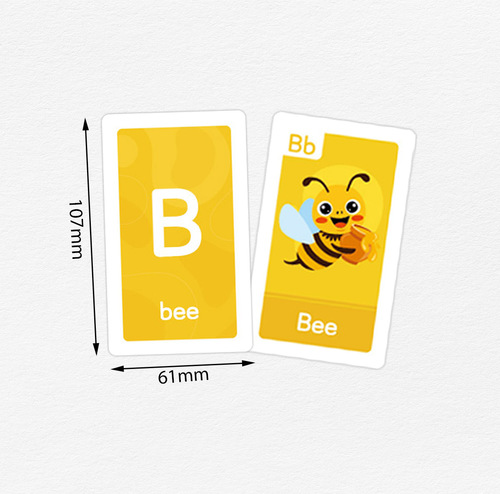 Cross-border children's early education flash cards Flash Cards learning word shapes colors numbers English alphabet cards