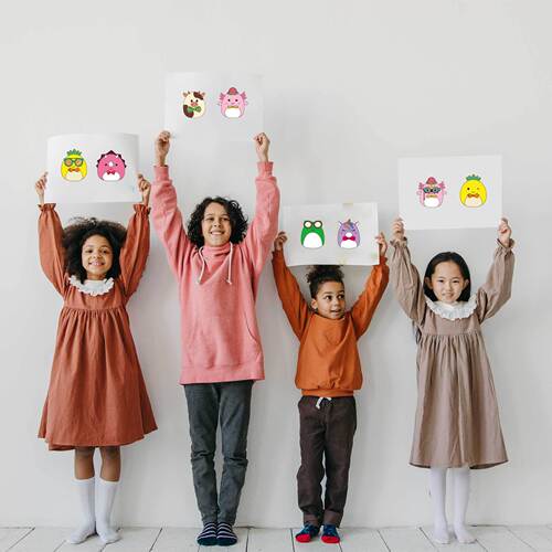 CM2303005 Squishmallow Various Animals Children's Anime Cartoon Parent-Child Interactive Educational Puzzle Hand