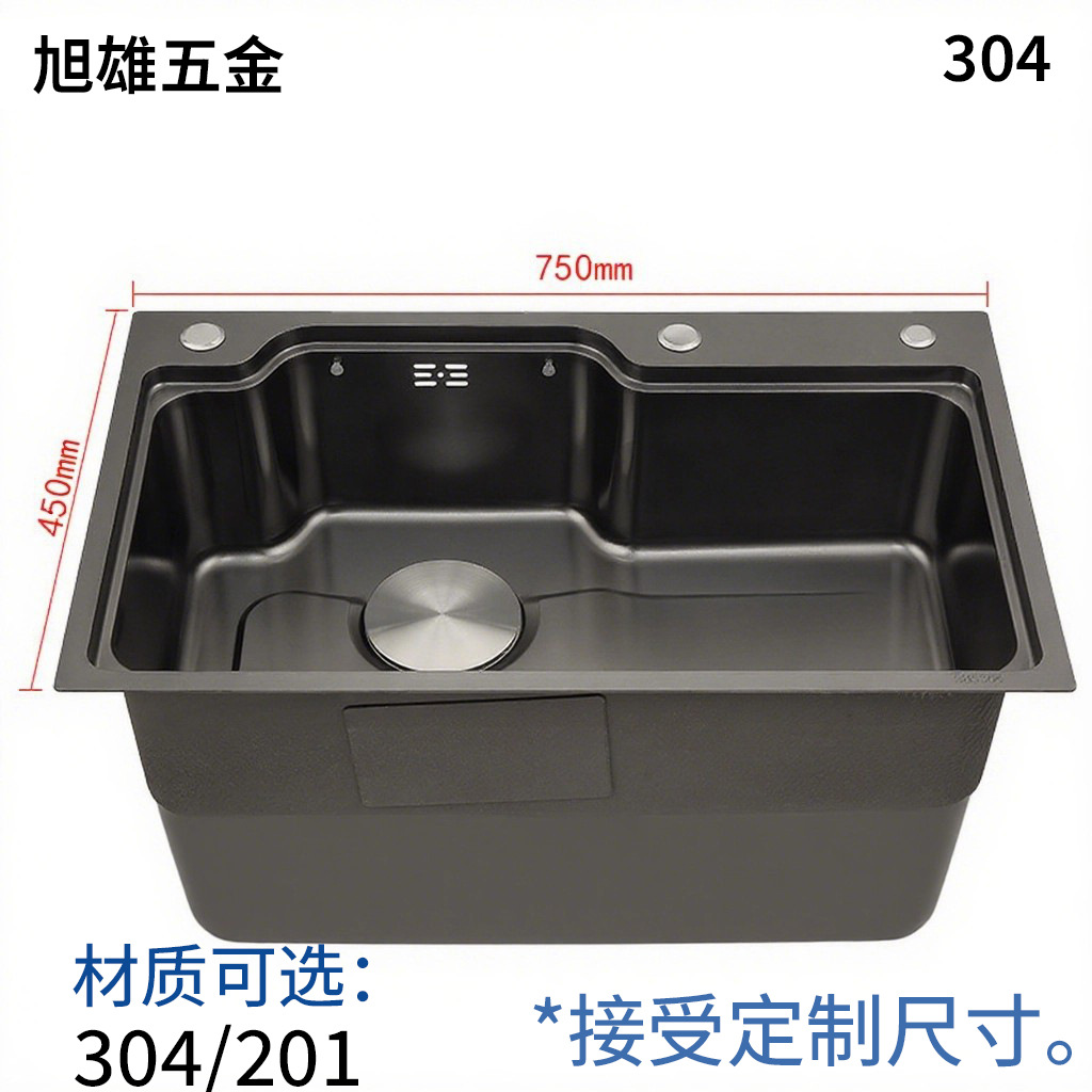 Cocina de acero inoxidable lavabo de acero inoxidable lavabo de doble ranura de una sola ranura lavabo integral espesado lavabo manual lavabo de platos