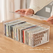 批发日本亚克力家用dvd碟片cd盒子光盘收纳盒箱塑料专辑游戏碟储