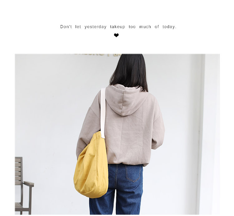 Women's Large Canvas Solid Color Basic Classic Style Magnetic Buckle Canvas Bag display picture 20
