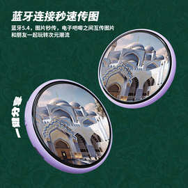 Beambox出国旅游景区文创纪念品图片视频展示触屏IPS 高清带胸针