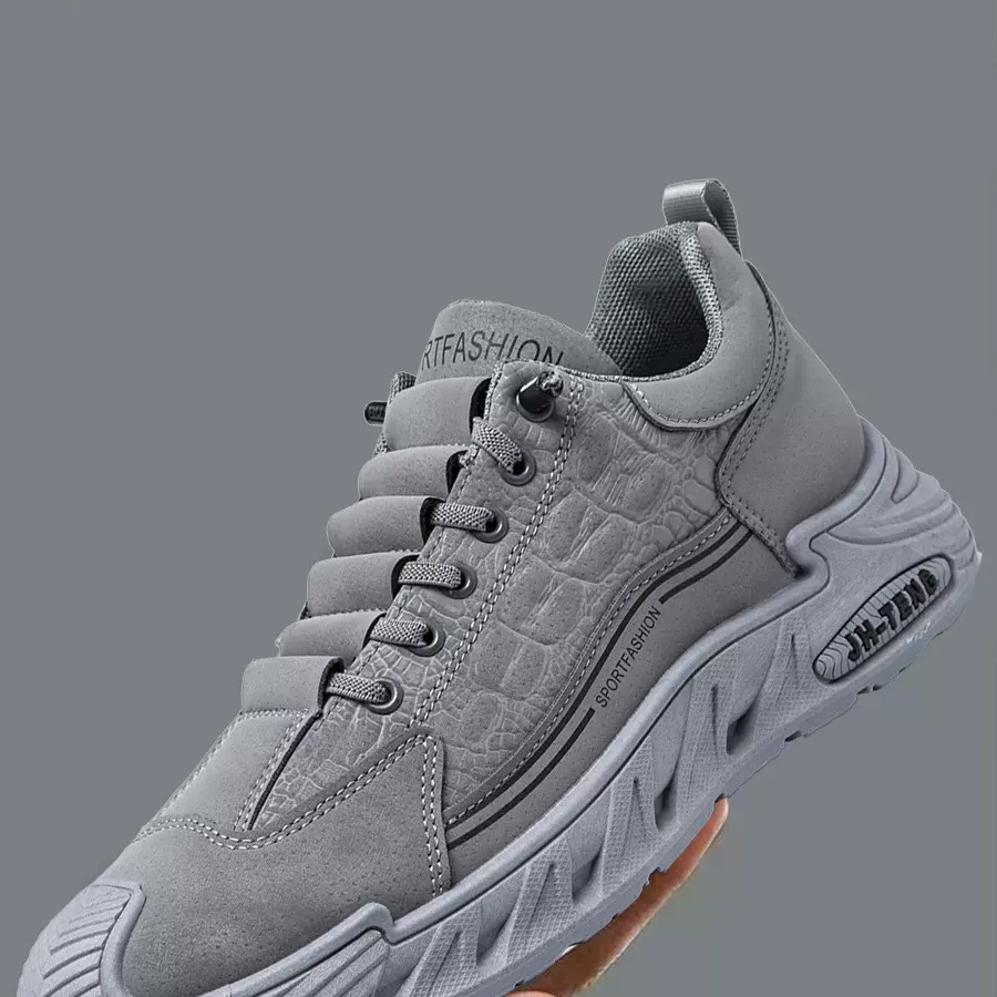 男鞋黑色运动鞋2025春秋季新款百搭潮流休闲跑鞋时尚户外跑步鞋男