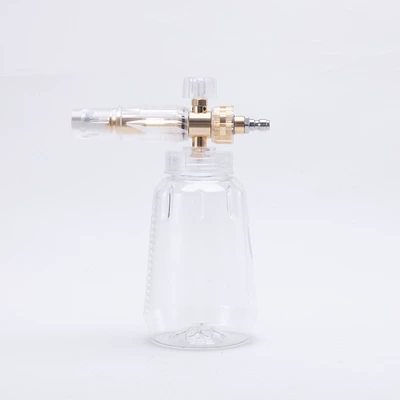 No. 4 Aluminum Transparent High-Pressure PA Foam Pot 1L Taizhou Pot High-Pressure Washer Car Wash Water Gun Accessories 1/4 (High pressure car wash water gun) - no-4-aluminum-transparent-foam-pot