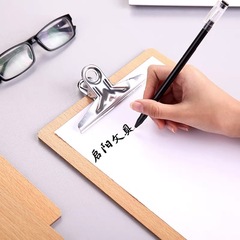 A4/A5木板夾票據菜單夾板記事板夾辦公寫字強力夾板廠家