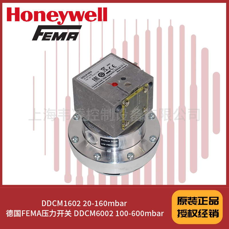 DDCM1602 20-160mbar 德国FEMA压力开关 DDCM6002 100-600mbar