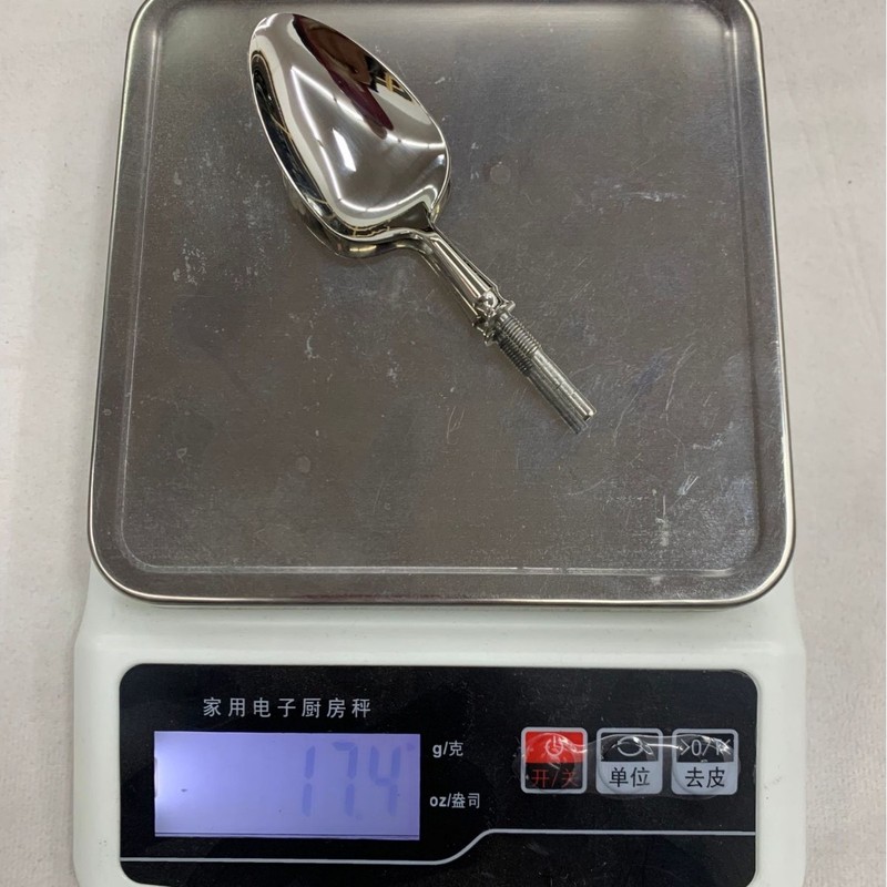 304ステンレスの半製品の西洋の食器の五金の頭の木の柄の陶磁器の柄のナイフのフォークのスプーンの部品の食器の頭のDIYの取っ手|undefined