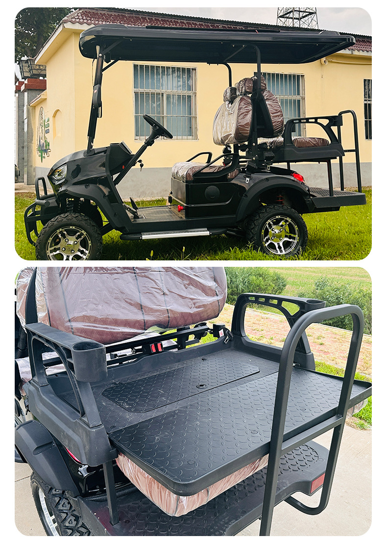 Foreign Trade Export Electric Golf Carts, 4-Seater Sightseeing Shuttles for Tourist Areas, Fuel-Powered Golf Carts
