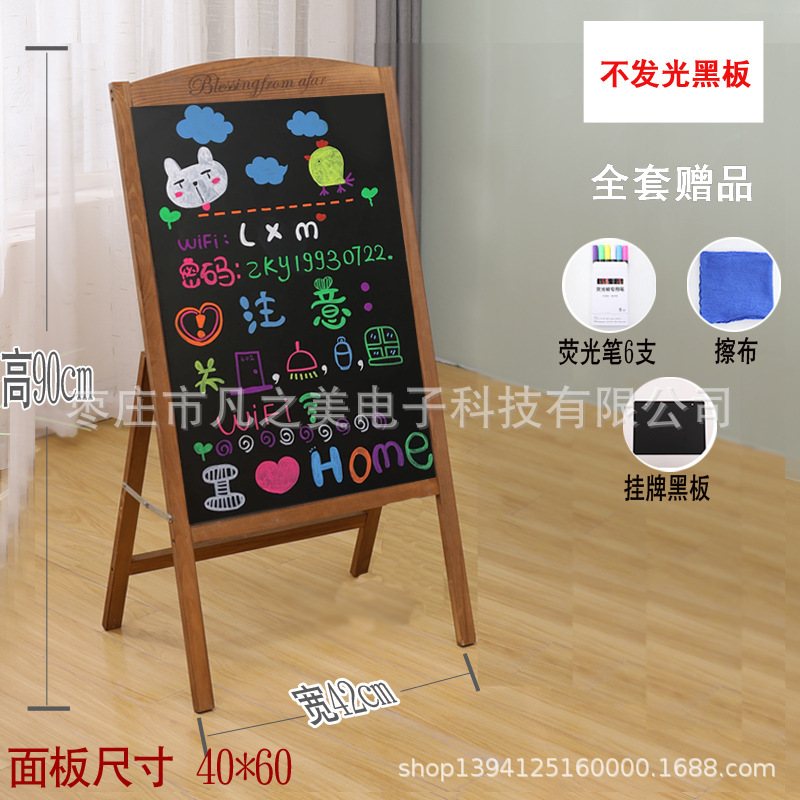 Tienda de pizarra pequeña cartelera comercial colgando Casa de los niños de enseñanza práctica montada en la pared tiza escribir pizarra pequeña vertical