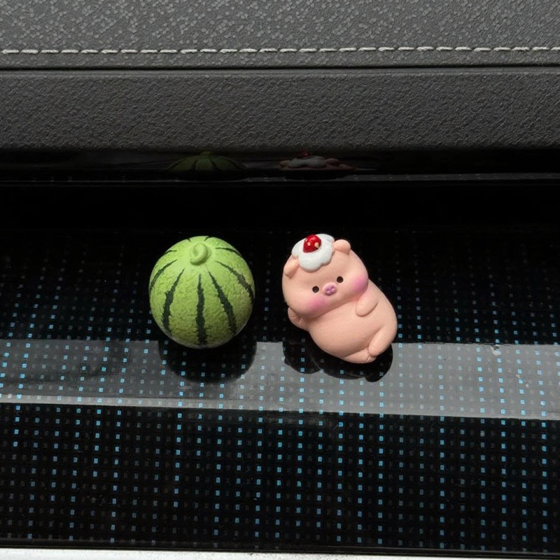 Cozy Piggy Healing Accessories Auto Healing Accessories Auto Interior Accessories Pantalla de consola central