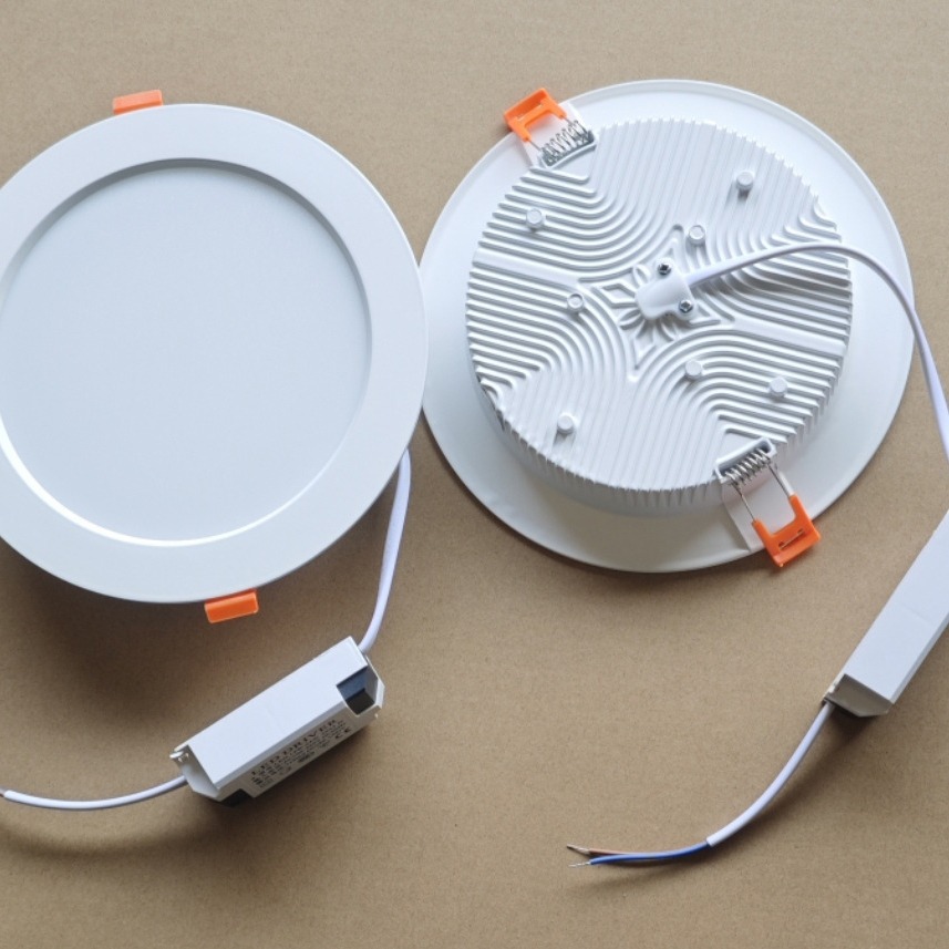 LED ultrafino downlight brillante todo-aluminio agujero luz 4 pulgadas 6 pulgadas 12w18w incrustado agujero 12cm lámpara de techo 8cm