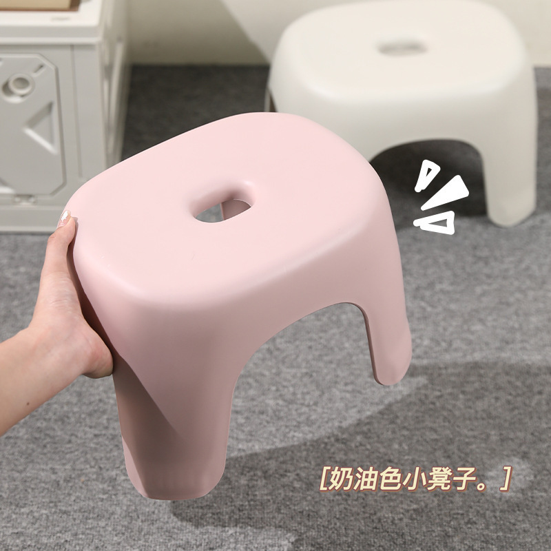 Adult low stool bathroom stool wholesale household transparent plastic small stool multifunctional shoe stool pedal small bench