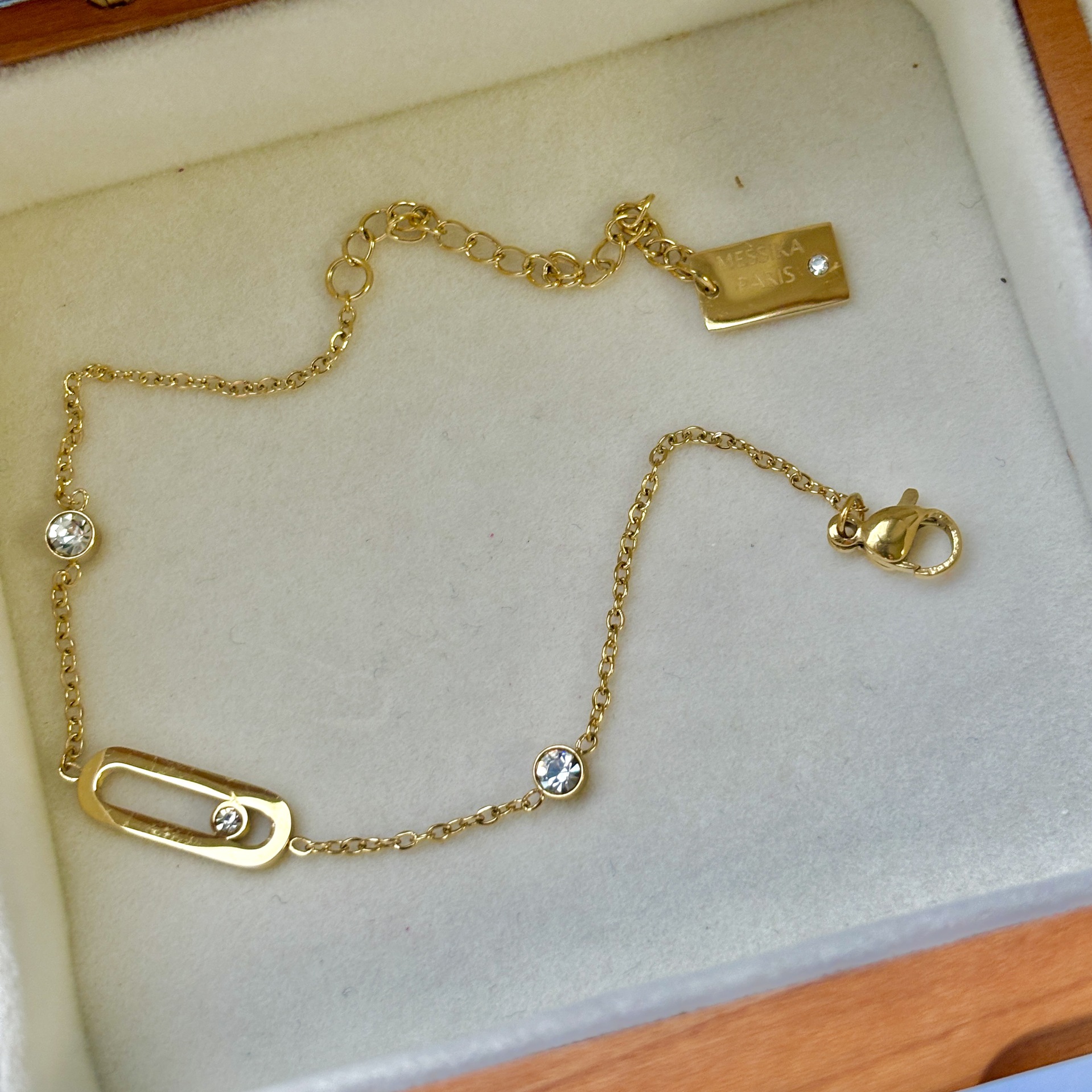 메이지아 포인트 다이아몬드 팔찌