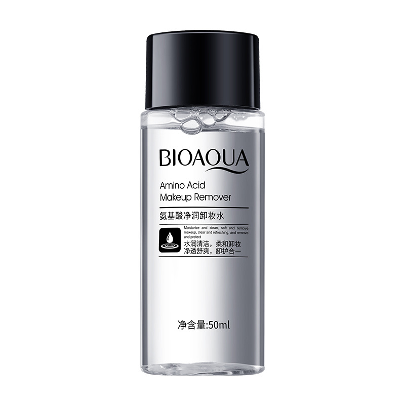 Agua desmaquillante enzimática Fanzhen, limpieza profunda tres en uno para rostro, labios y ojos, suave y no irritante, tamaño de viaje.