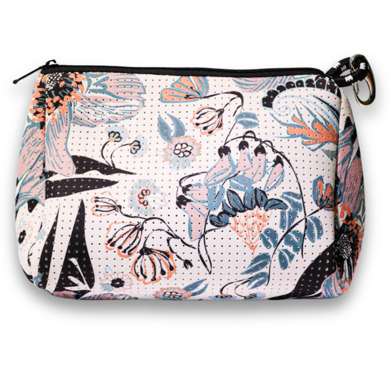 Amazon Large Zipper Storage Bag Waterproof Neoprene Cosmetic Bag Full-Print Ultra-Light Clutch Bag