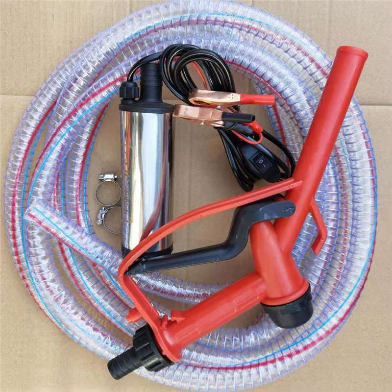套装电动抽油泵抽柴油泵管12v24v伏全自动车载通用自吸式纯铜泵