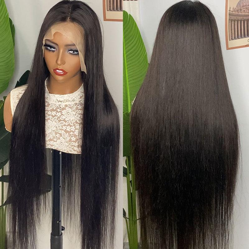 Glueless 13x4 Lace Front Wig Cabello humano Europa y América Real Cabello de encaje