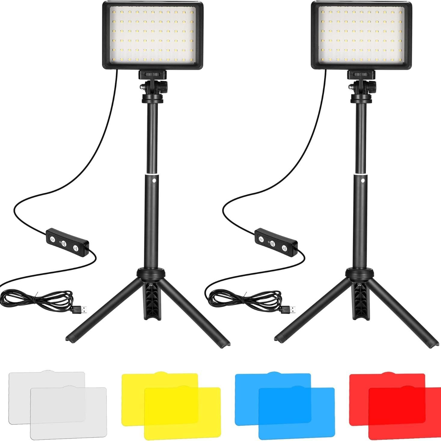 Luz de relleno LED para fotografía transfronteriza, luz de belleza especial para transmisión en vivo móvil, luz suave de escritorio de 40 cm, regulable