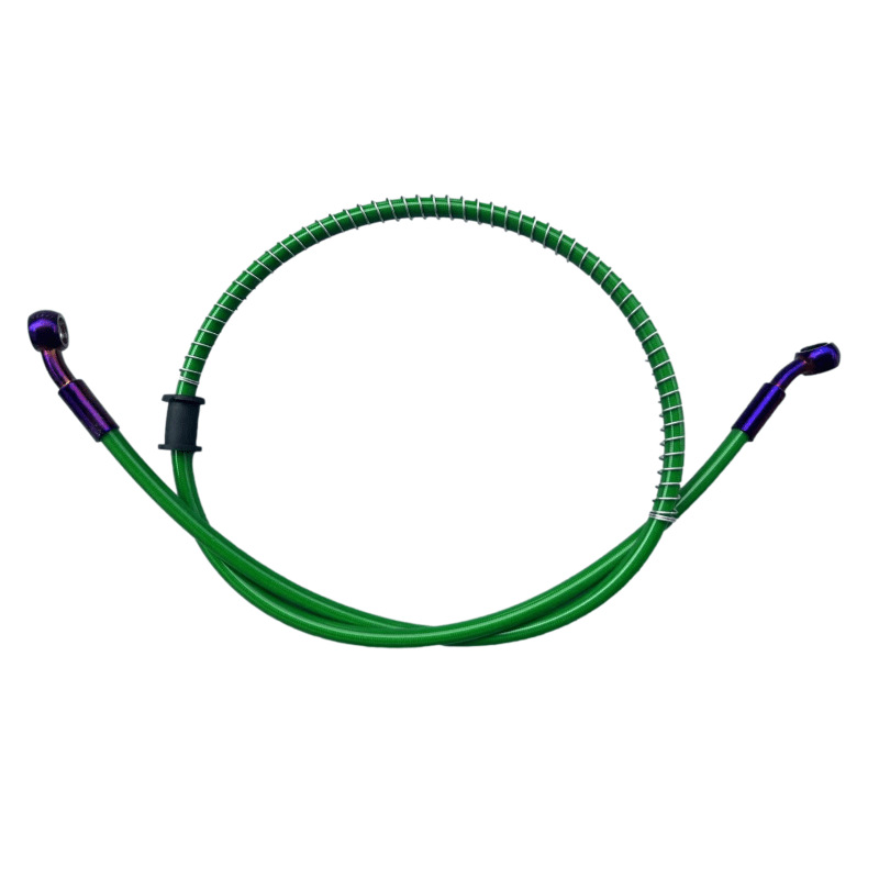High-Pressure Steel Brake Hose for Scooter, 10mm Disc Brake Hose, Hydraulic Front and Rear Brake Hose, Titanium Gold