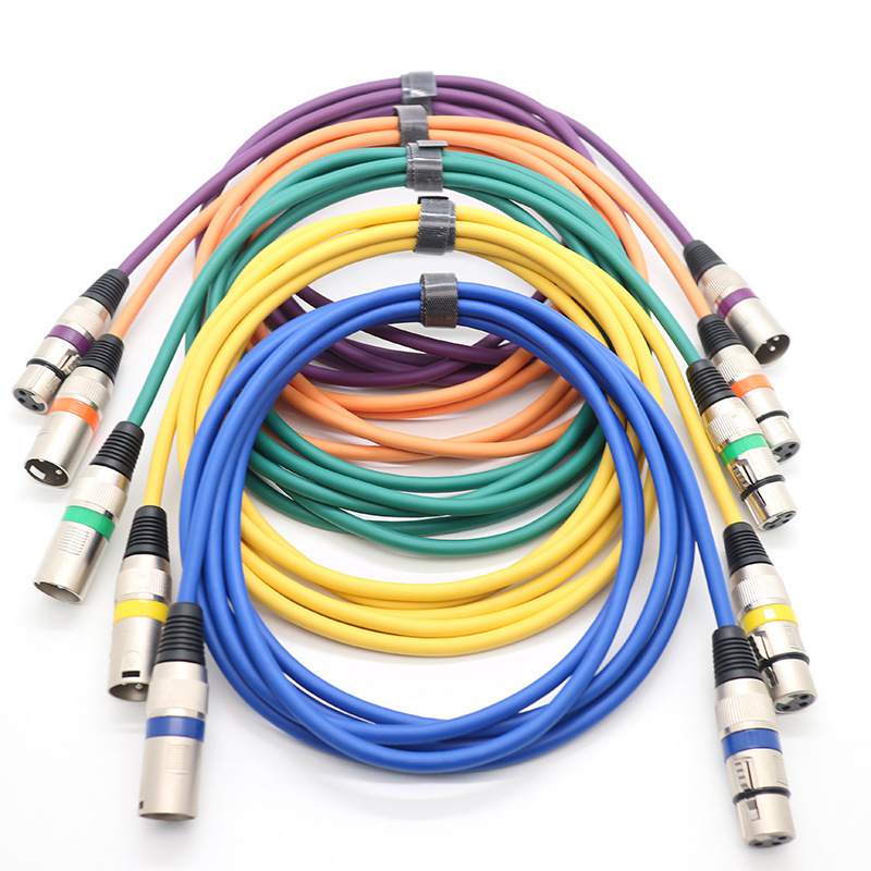 厂家直销彩色高弹PVC护套6.35mm降噪屏蔽吉他贝斯音响音频连接线