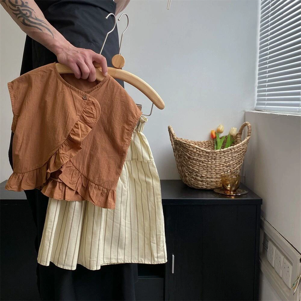 云而屋 Летнее платье, футболка, комплект, детская одежда