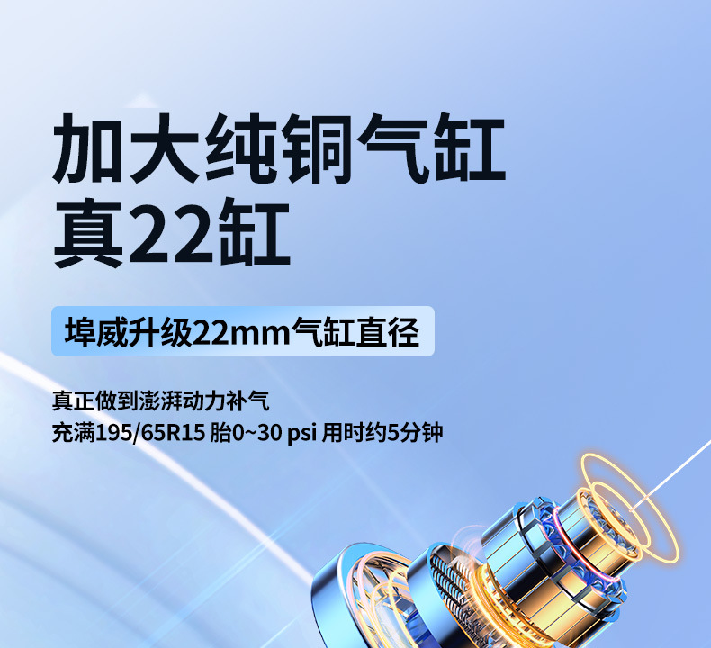 Car wireless air pump portable car electric pump car tire pressure automatic air pump inflatable treasure