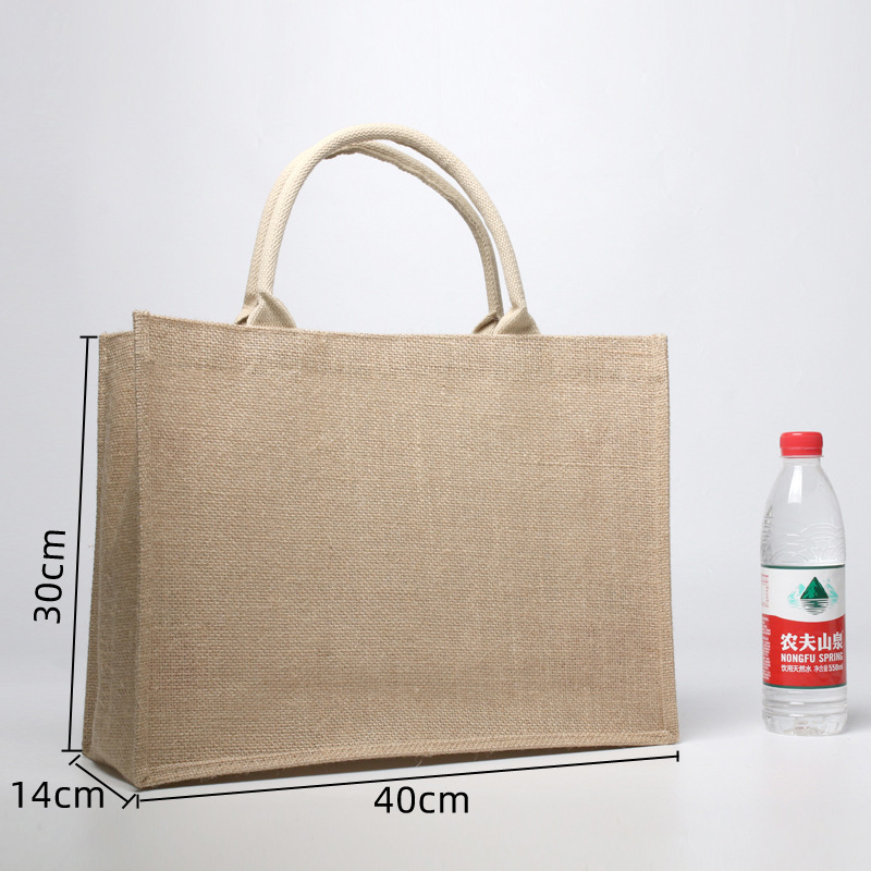 Bolsas de lino personalizadas en el sitio, logotipo impreso sin impresión, bolsas de lino al por mayor, bolsas de compras de regalo de boda