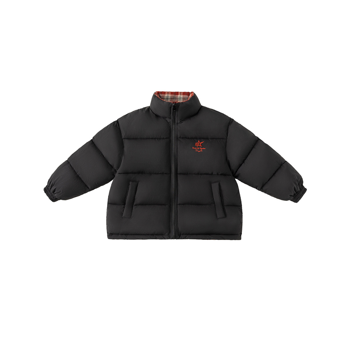 Yubao ropa de invierno para niños chaqueta de pluma tres prevención nuevo tipo de ropa de invierno para niños dos lados con chaqueta cálida de seda blanca