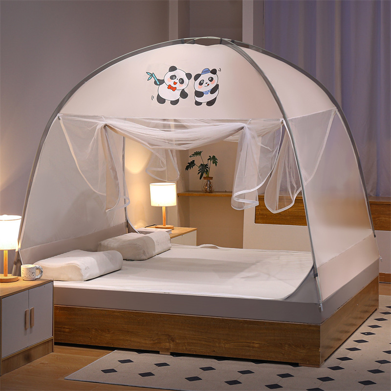 2024 nueva malla de cifrado mayor tela de polvo libre de instalación yurta mosquitera