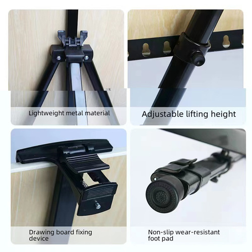 Factory Wholesale Metal Easel Multi-functional Hand-crank Metal Easel Display Stand Art Student Dedicated Portable Drawing Easel