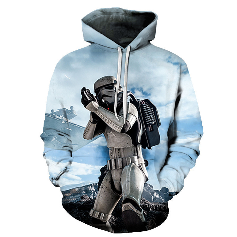2020 Foreign Trade European and American Star Wars 3D Digital Printed Hoodie