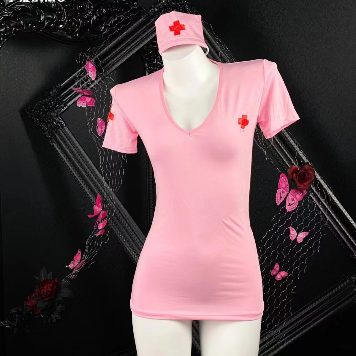 Brother injection oh! Sexy Nurse Uniform COS Cosplay Sexy Lingerie Hot Free Nurse Dress Female