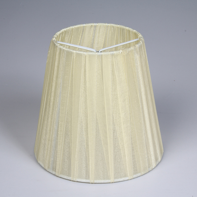 Xiaoping Post pantalla lámpara de mesa Shell pantalla de tela accesorios de iluminación cubierta de etiqueta plana simple pantalla de piso al por mayor