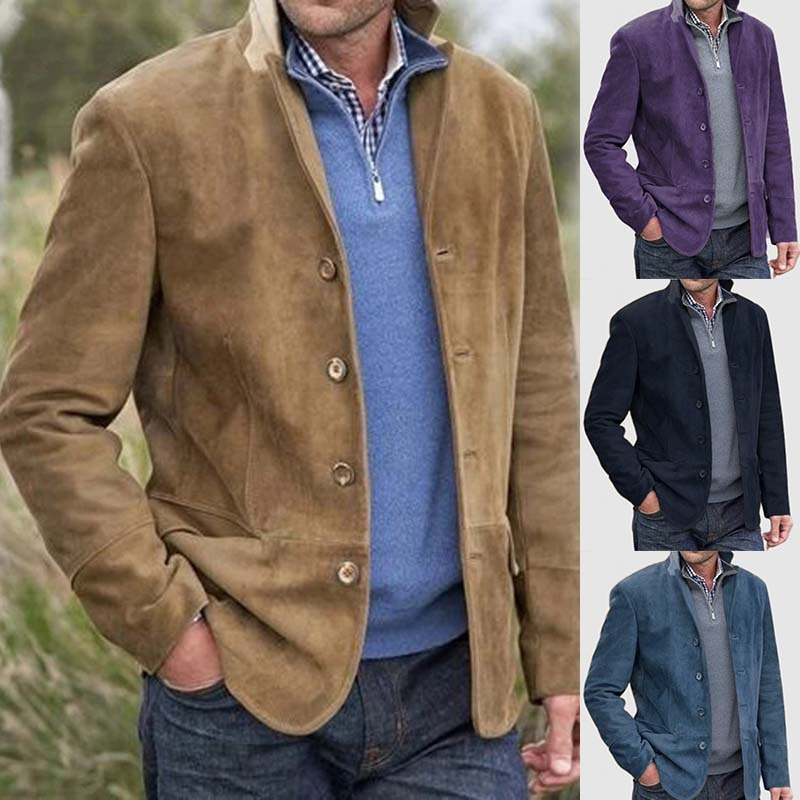 It's Late at Night 2026 Independent Website Wish European and American Foreign Trade Cross-Border Popular Men's Clothing New Retro Casual Jacket for Men