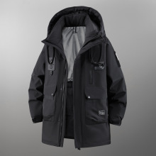 2025冬季新款加肥加大潮流潮胖中长男士棉衣棉袄外套300斤