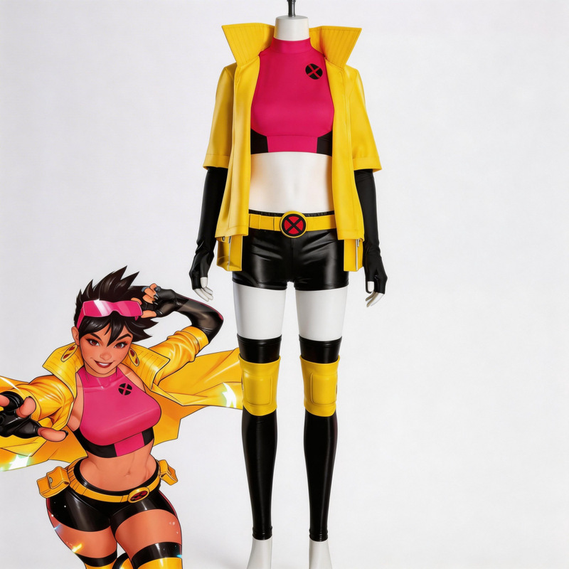 [in Stock] X-Men Li Qianhuan Cosplay Costume Chinese Judge Yellow Trench Coat Set Game Character Costume