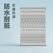 现货跨境供应亚马逊防水耐脏可折叠露营垫户外帐篷垫PP管编织地毯