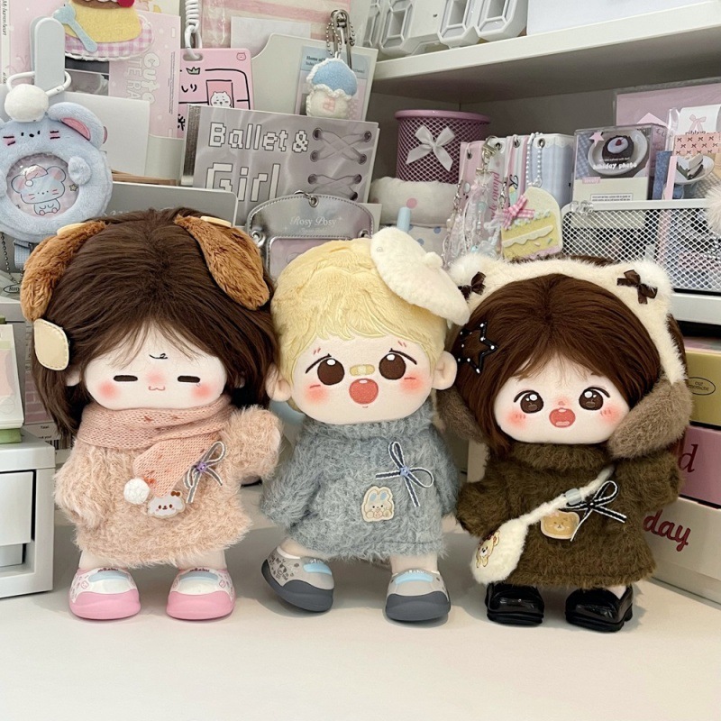 10cm15cm20cm棉花娃娃娃衣秋冬小毛衣一二三代拉布布玩偶衣服着替|undefined
