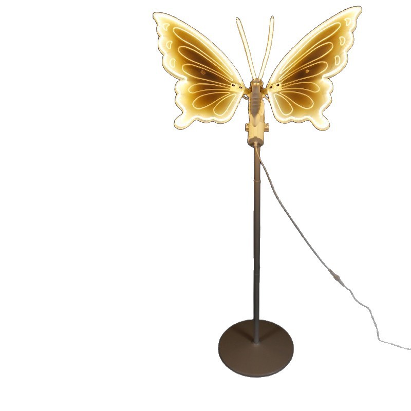 Navidad atmósfera al aire libre impermeable iluminación dinámica mariposa lámpara festiva decoración guía ingeniería decoración iluminación animal