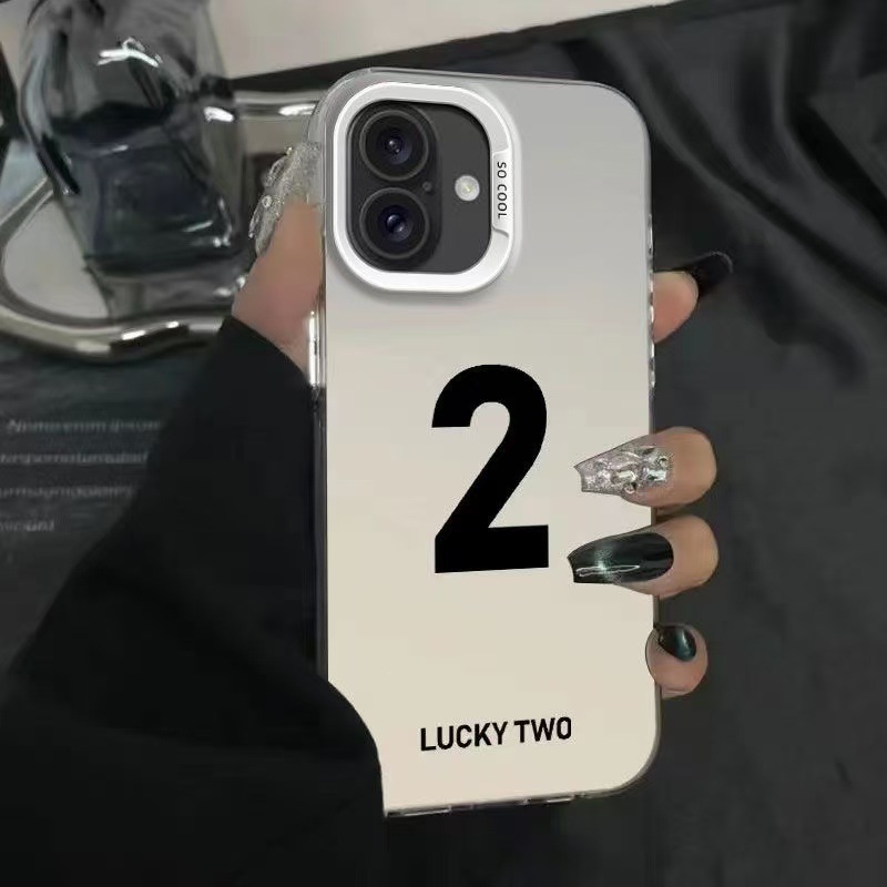 Color Silver Shell-Blanco-Número de la suerte 2