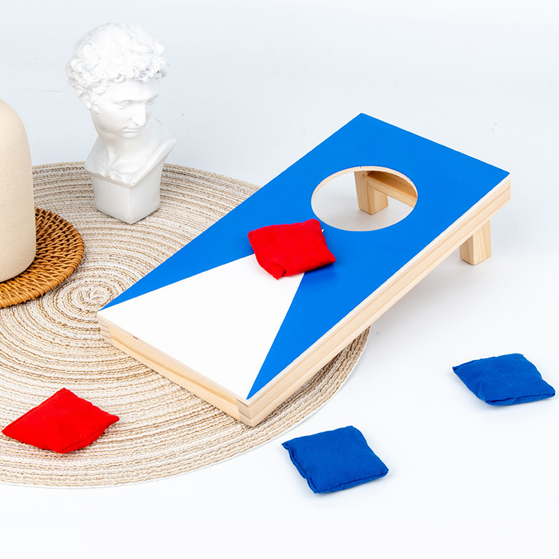 Juego de mesa de lanzamiento de sacos de arena de madera 3-6 años capacidad de coordinación mano-ojo DE LOS NIÑOS entrenamiento sensorial educación temprana juguetes educativos