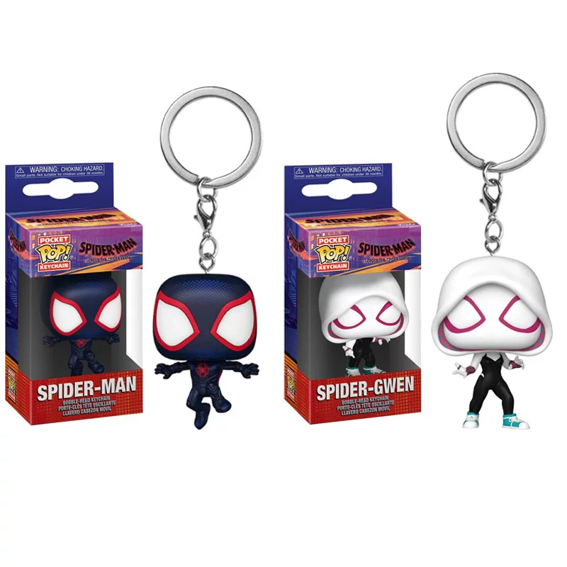 Брелок Spider-Man из ПВХ (Pocket Pop) — фигурка 4 см, в коробке, термохромный/вертикально-горизонтальные дизайны