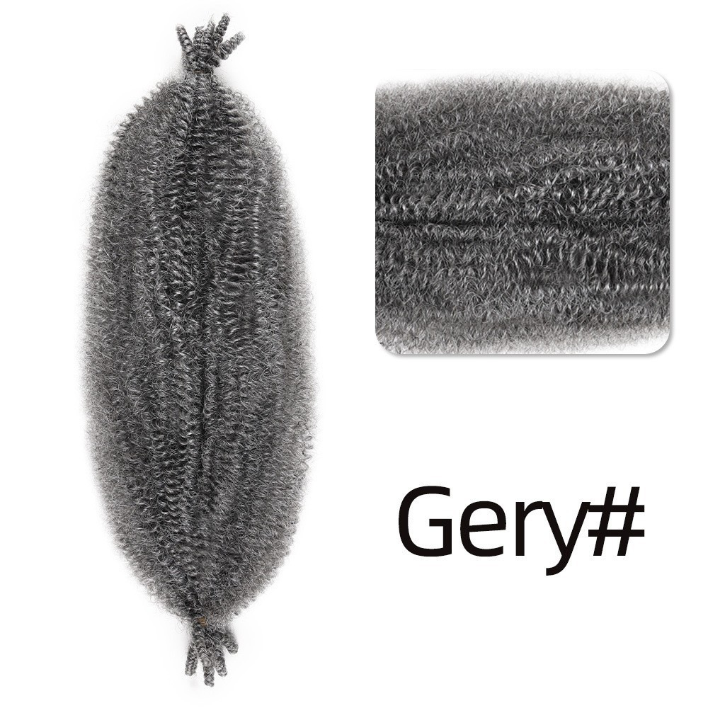 Transfronterizos rizos orugas africanas primavera Afro kinky twist pelucas al por mayor