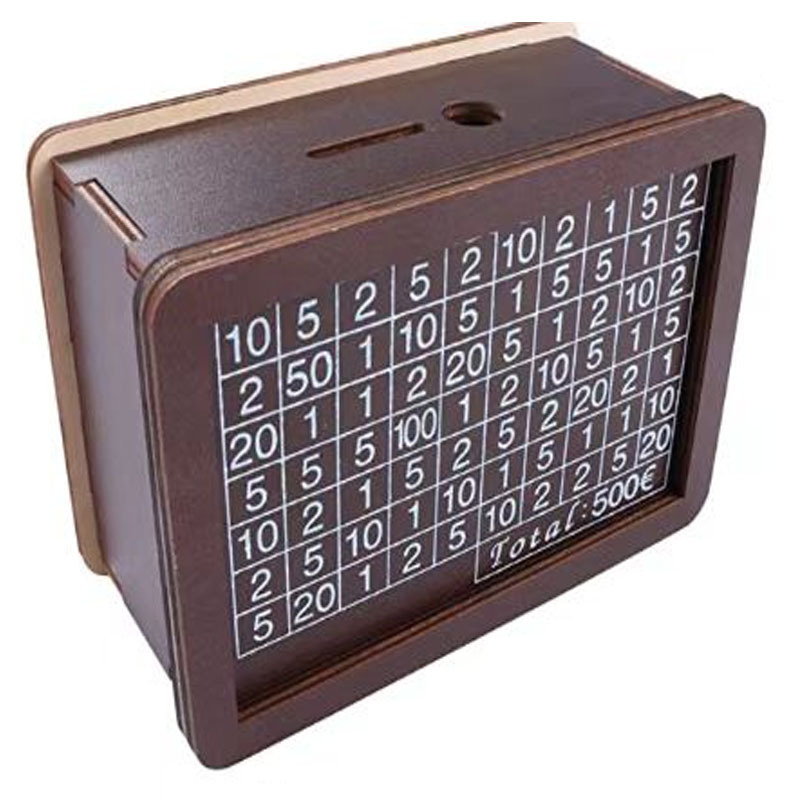 Caja de dinero transfronteriza con contador de la calidad de la casa Contador objetivo alcancía niños caja de regalo artesanías