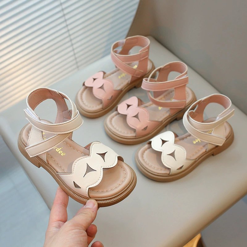 2024 кроссовки принцессы на мягкой подошве детские сандалии летняя нескользящая детская обувь