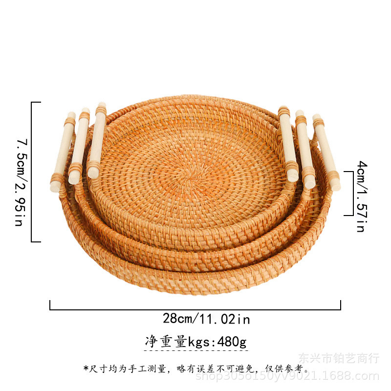 メーカー現物ベトナム編みかごパン果物菓子両耳手提げピクニックかごテーブル編みかご|undefined