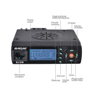 Vehicle-mounted interphone Dual-Stage Radio Car Radio