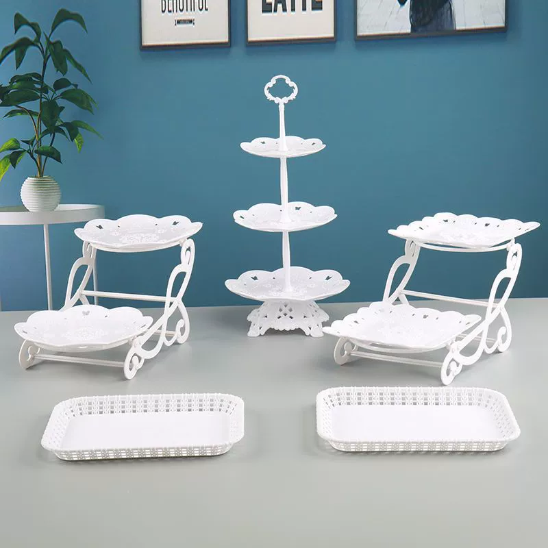 Поднос для десертного стола, украшения для дня рождения, украшения для свадьбы, полка для демонстрации, многослойная полка для фруктов, стойка для торта, закусок, независимая станция