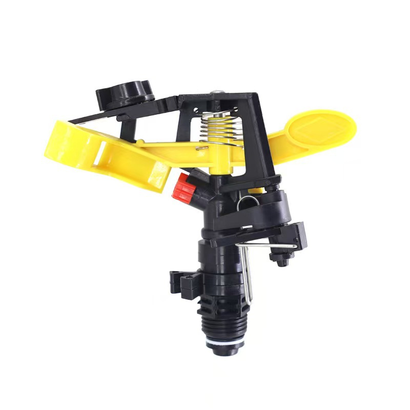 4 puntos de mango amarillo ángulo de control brazo oscilante ángulo ajustable 360 grados rotación automática césped horticultura pulverización image 7