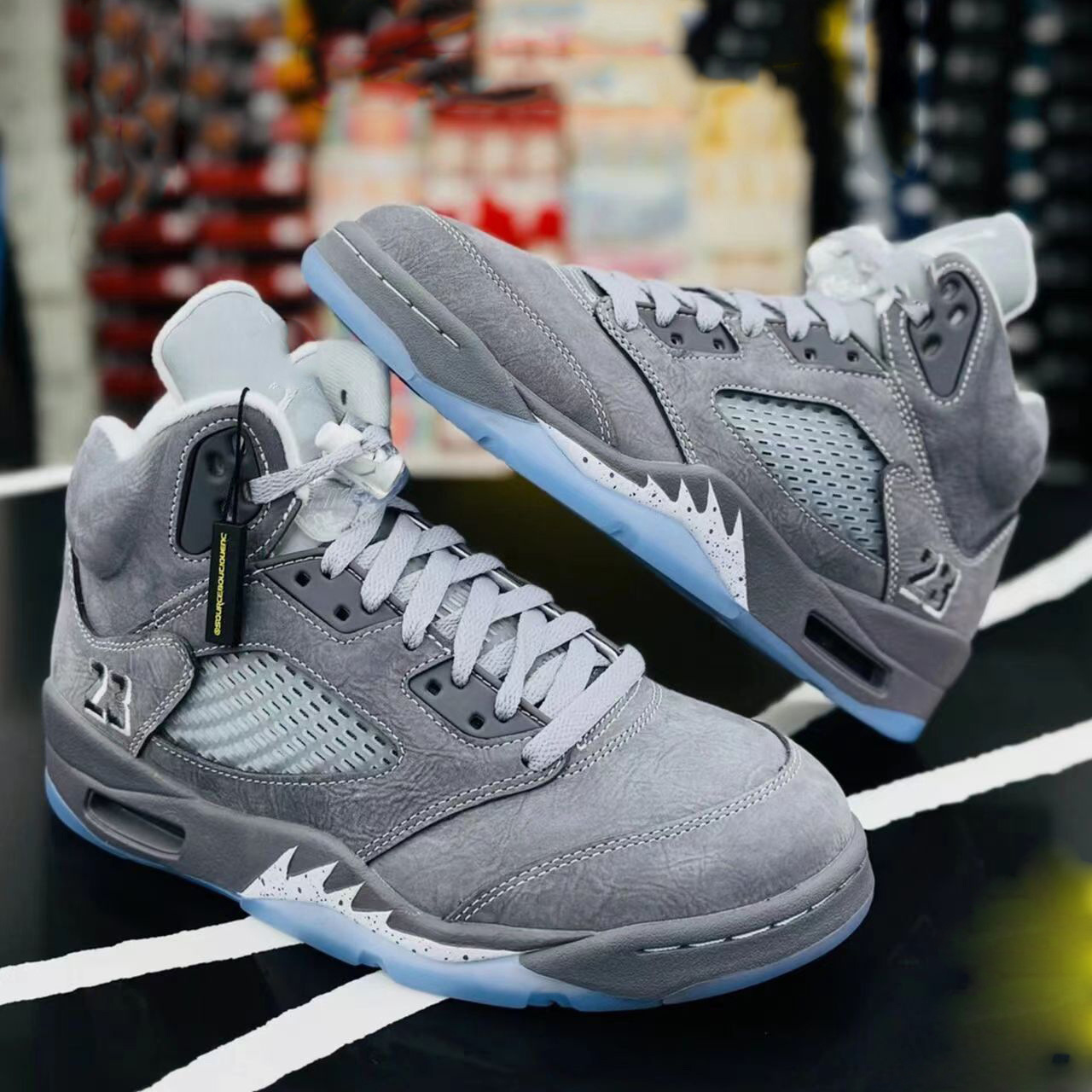 Zapatos de baloncesto de alta calidad AJ5 Jiao Wu Zhixiu Zapatos deportivos de amortiguación de arce verde oliva zapatos casuales de pareja